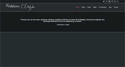 Desktop Screenshot of madeleinelengle.com