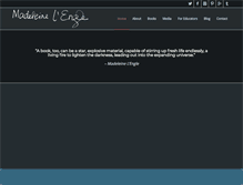 Tablet Screenshot of madeleinelengle.com
